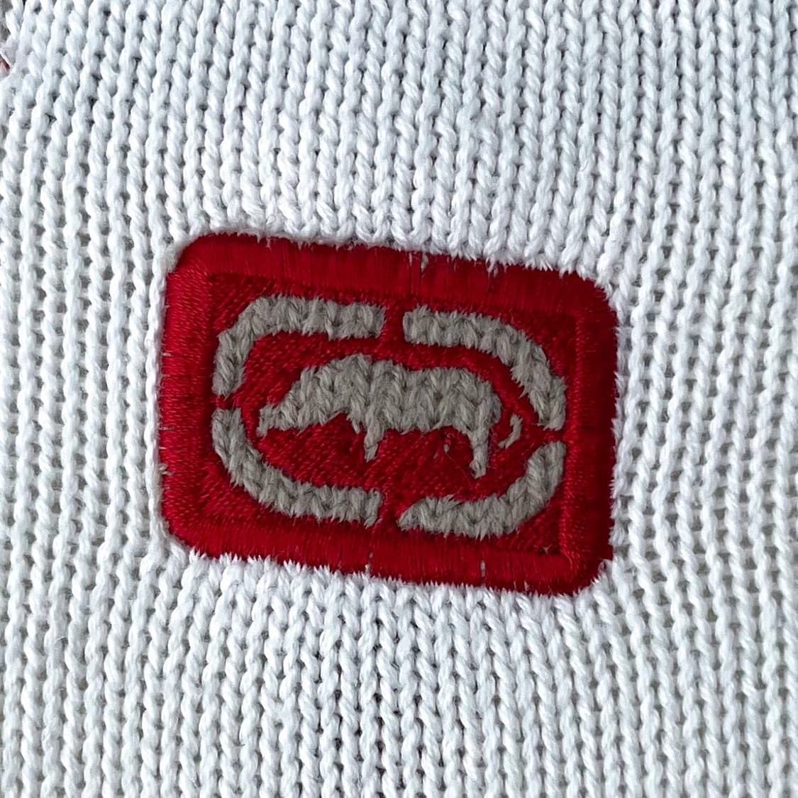 에코 빅스펠아웃 오버사이즈 크림색 코튼 니트 베스트 상품이미지6