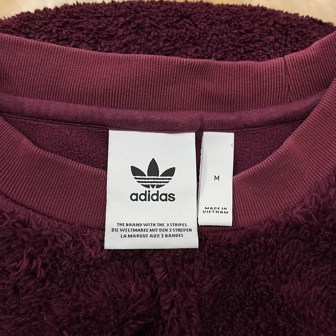 아디다스 양털 퍼플 자주 맨투맨  상품이미지5