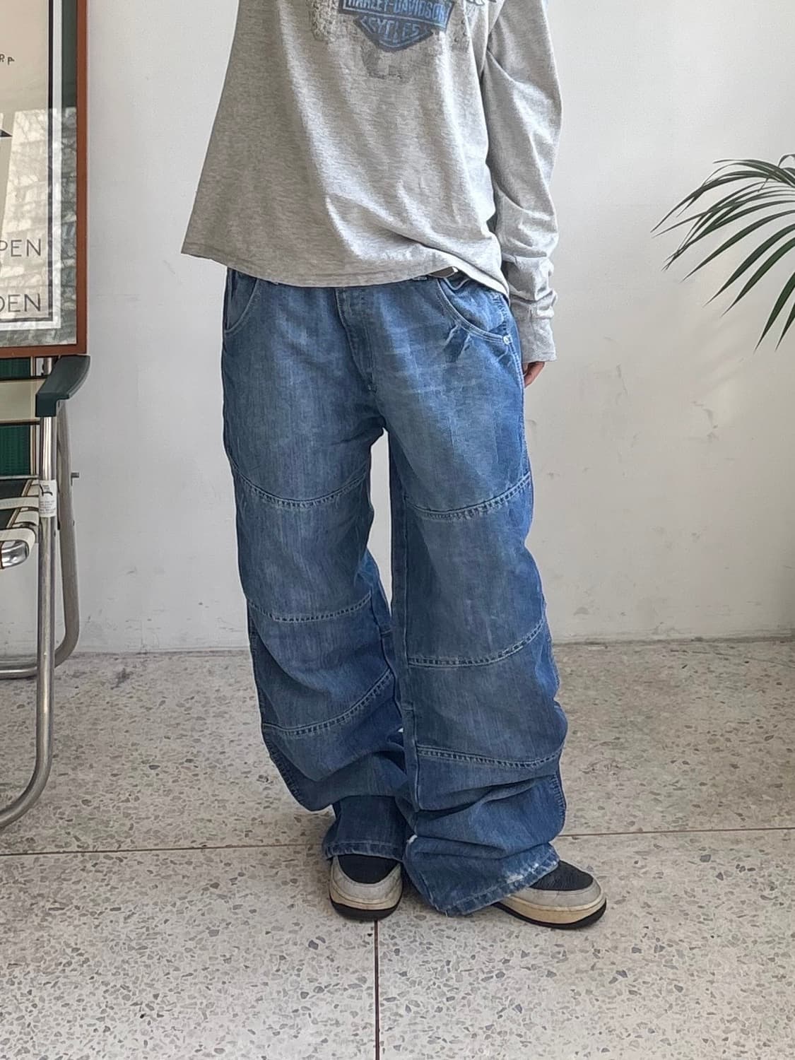 90s’빈티지 자수 힙합팬츠 상품이미지1