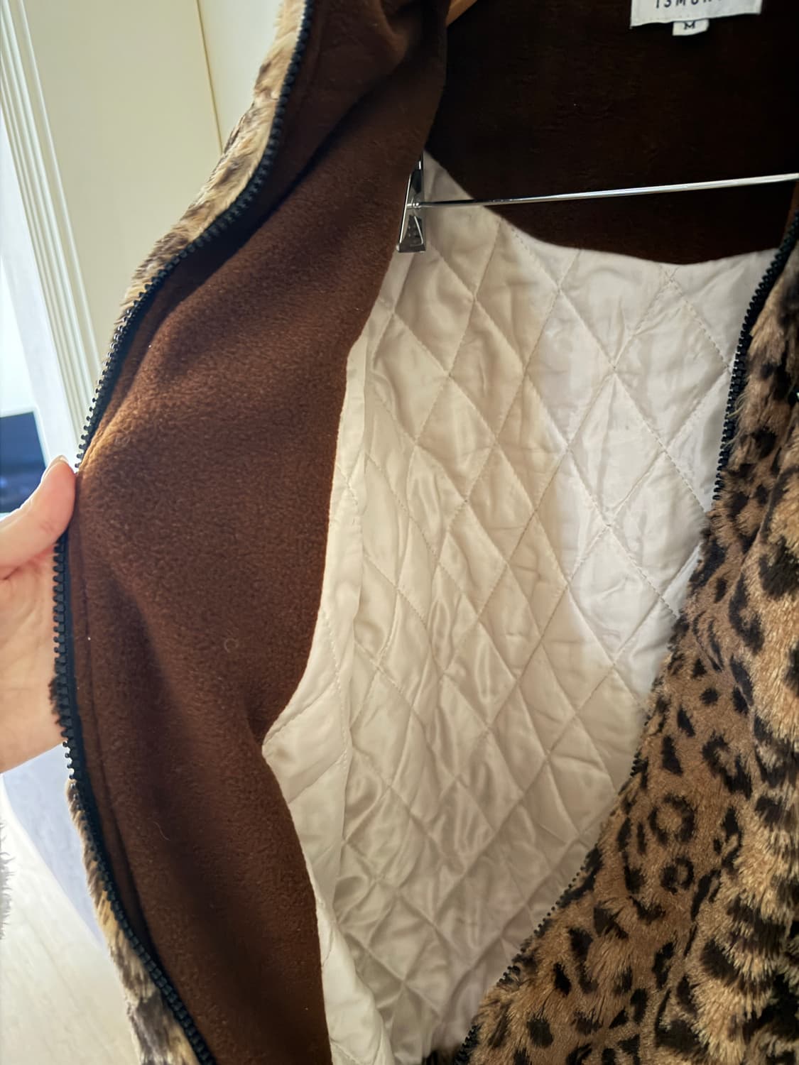 13months 써틴먼스 레오파드 플리스 자켓 M 상품이미지5