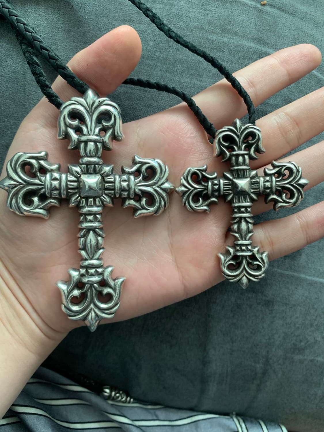 GD착용 크롬하츠 필리그리 XL 펜던트 볼로팁 목걸이 상품이미지6