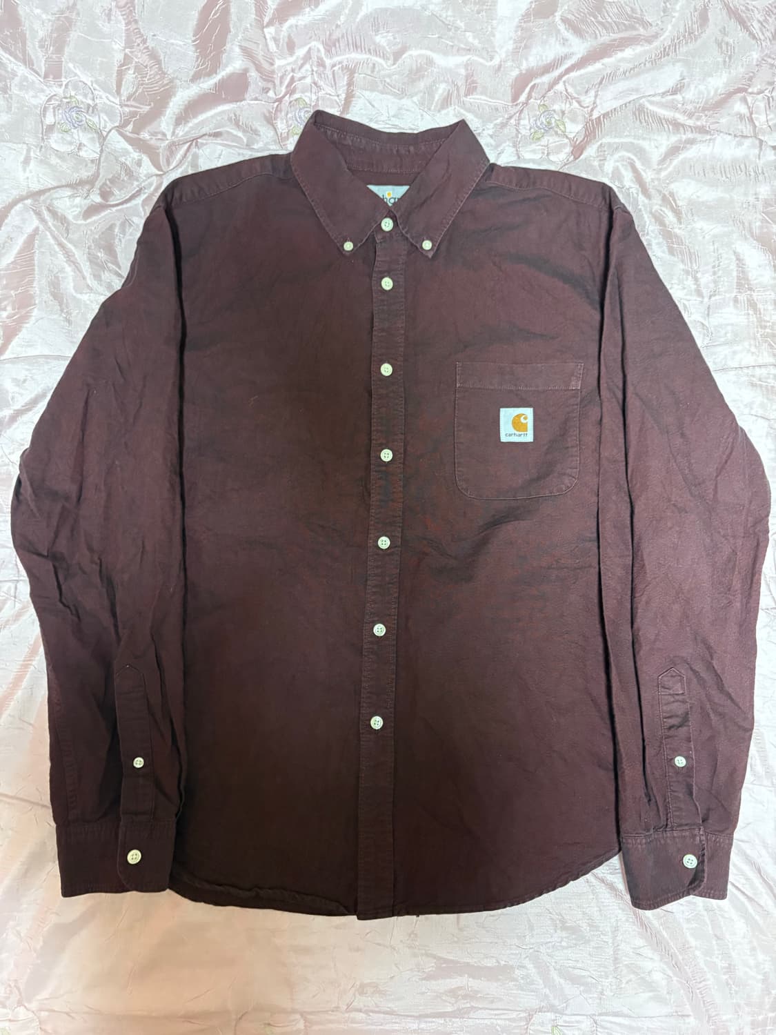 칼하트 버건디 셔츠 L 상품이미지1