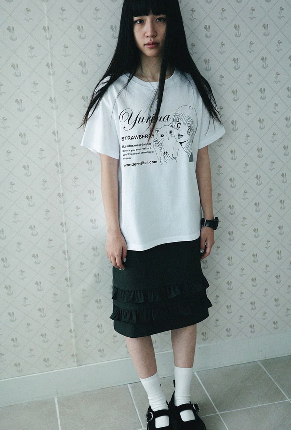 원더비지터 YURINA pfp T-shirt [White] 상품이미지2