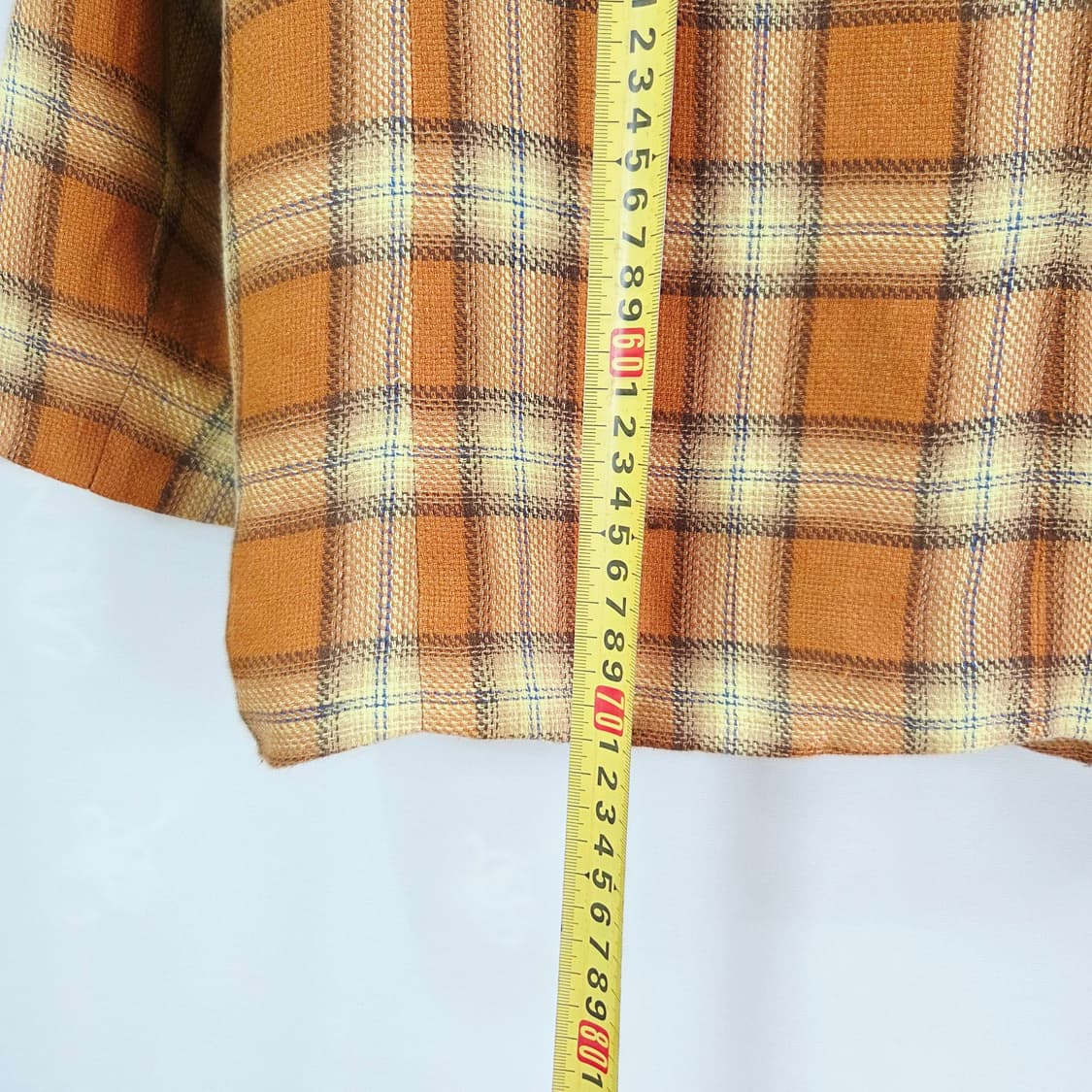 [STILE BENETTON] 베네통 오렌지 체크 싱글 자켓 여성 4 상품이미지7