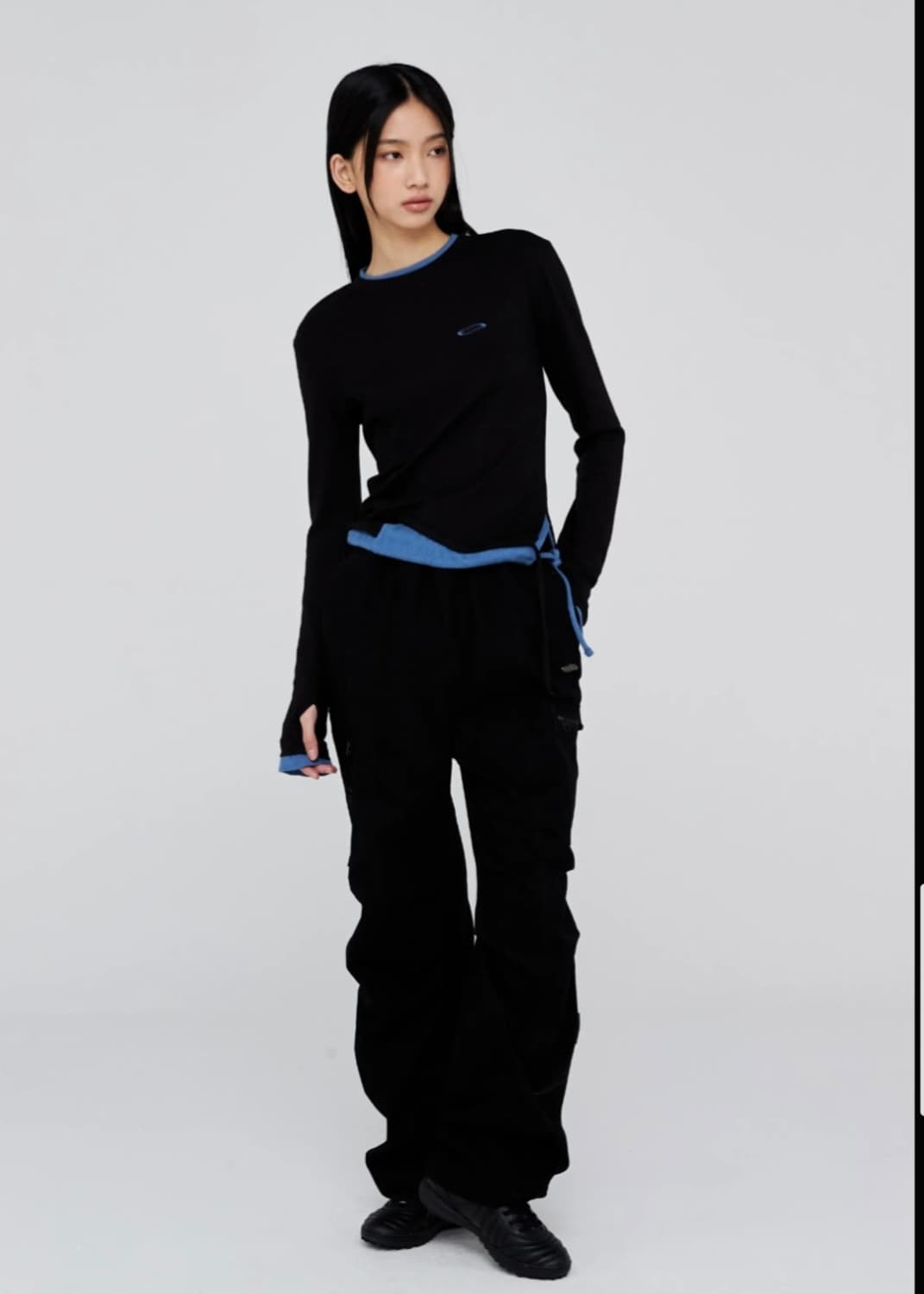 아이브 레이 착용)오프닝프로젝트 레이어드 긴팔티셔츠 상품이미지2