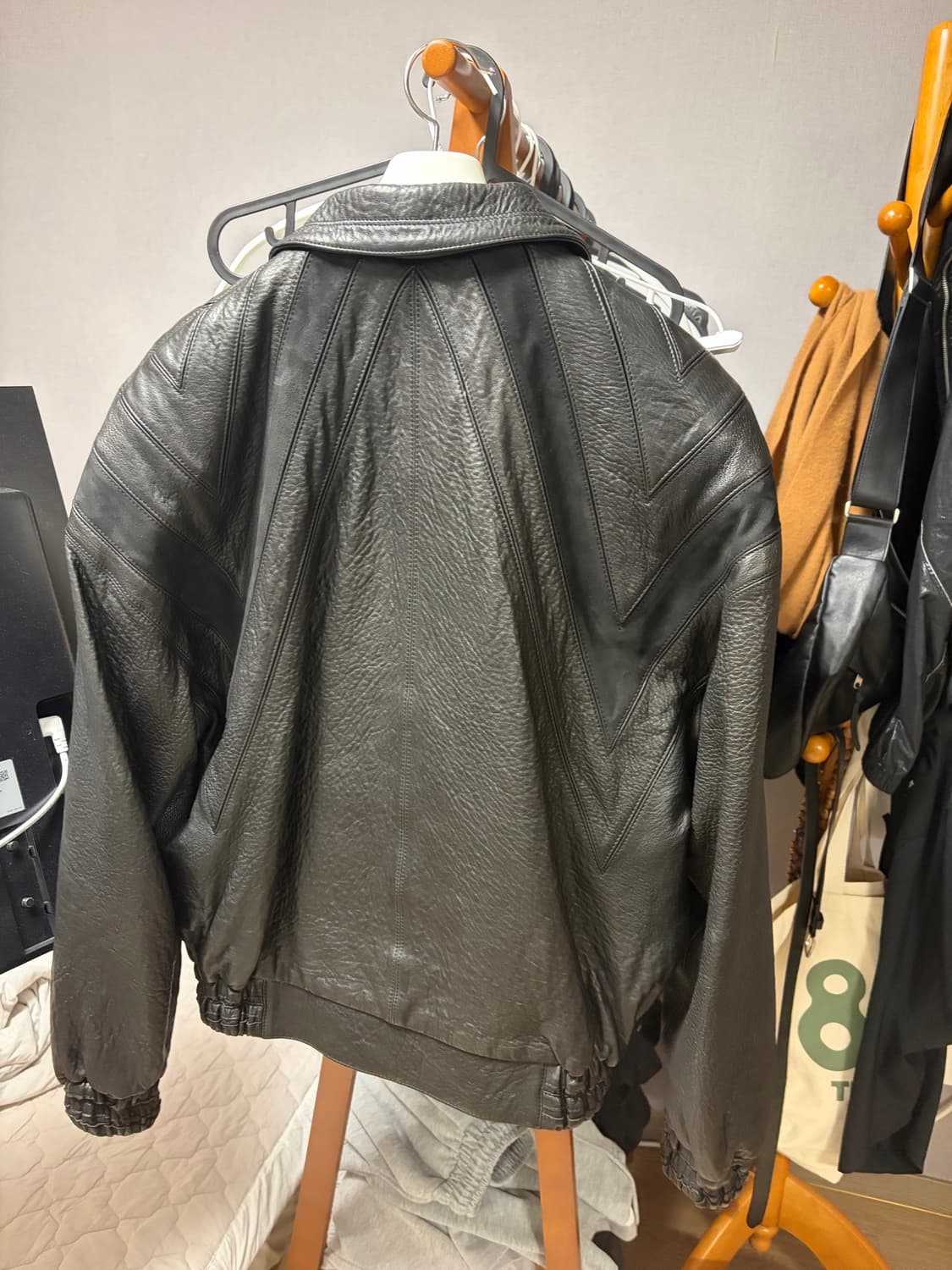 렉토 루카스 레더 붐버 자켓 상품이미지2