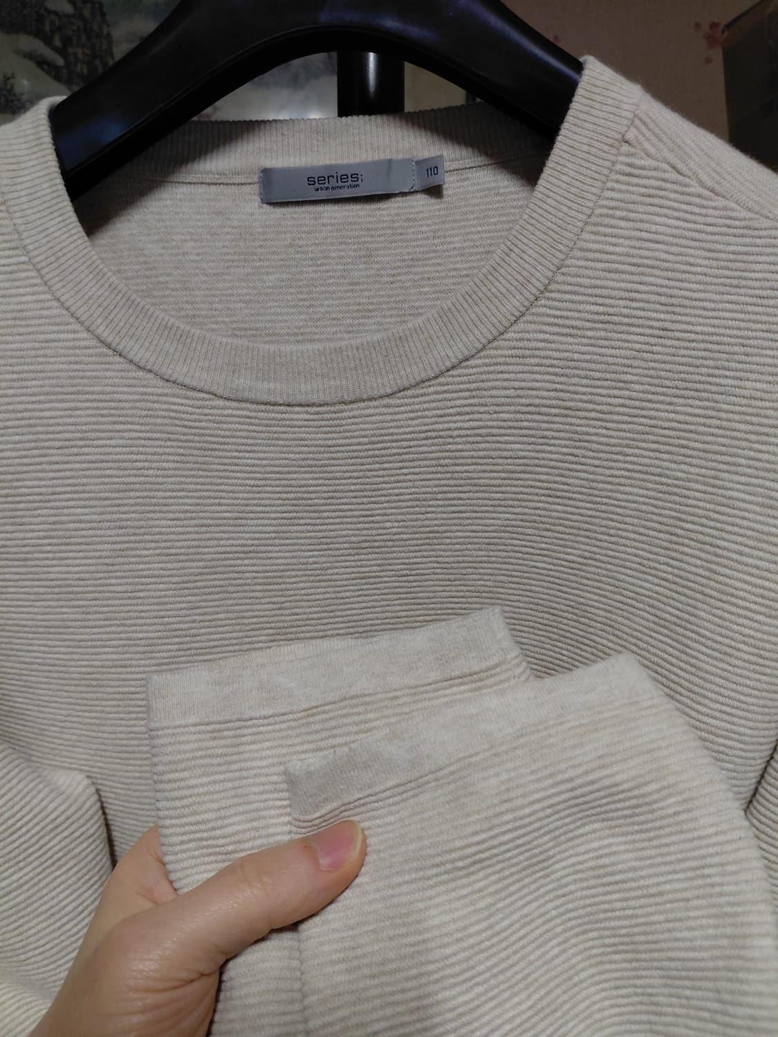 [시리즈]리브드 캐시미어 블렌드 스웨터110사이즈 상품이미지8
