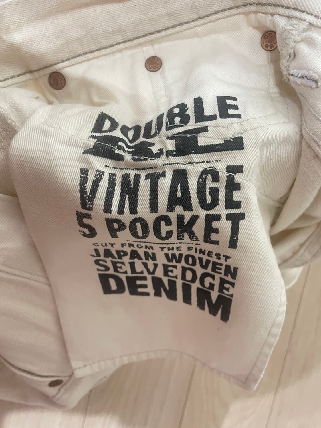 Rrl 시디드 내츄럴 에크루 빈파포 빈티지파이브포켓 상품이미지4