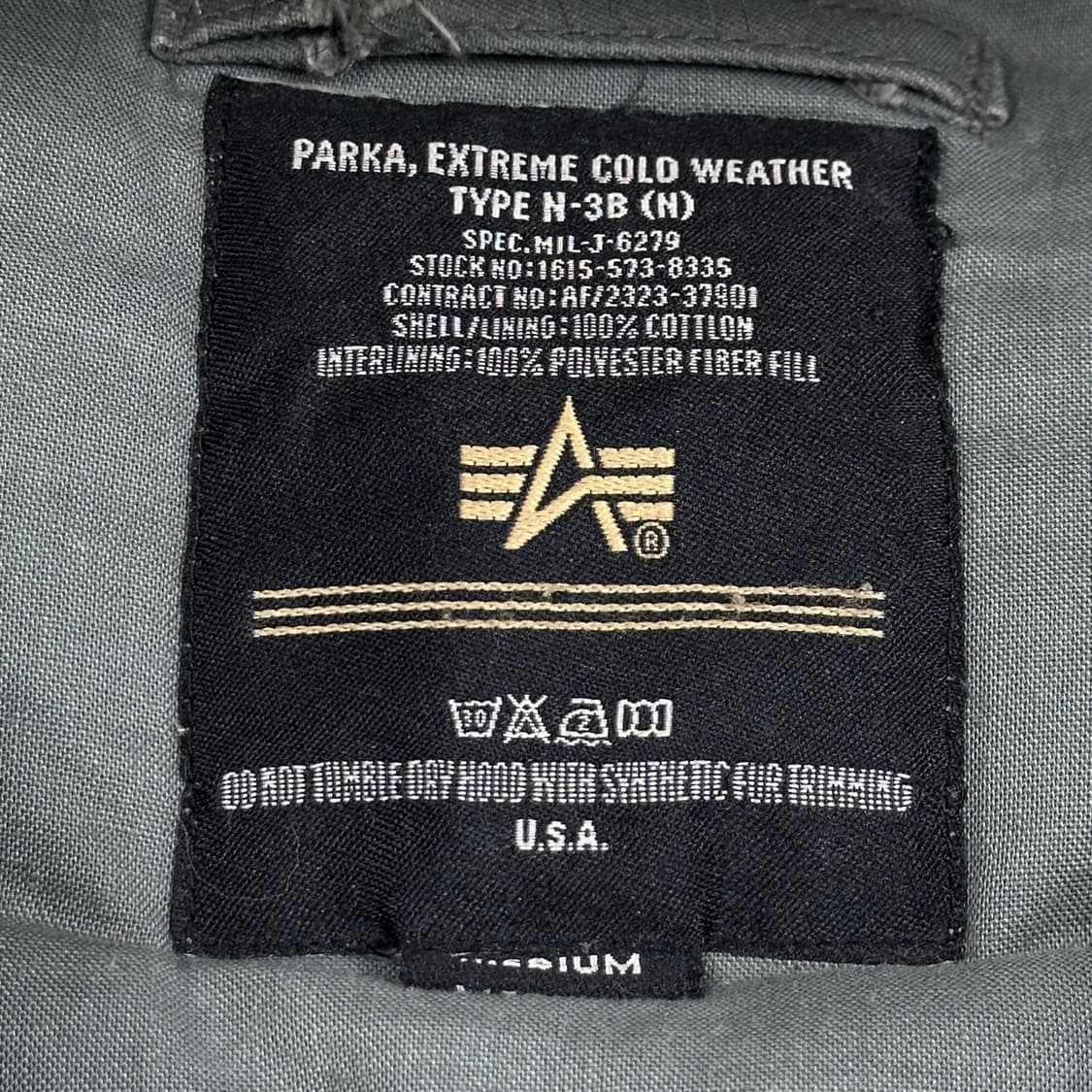 알파인더스트리 N3B 카키 사파리 점퍼 자켓 (M) 상품이미지9