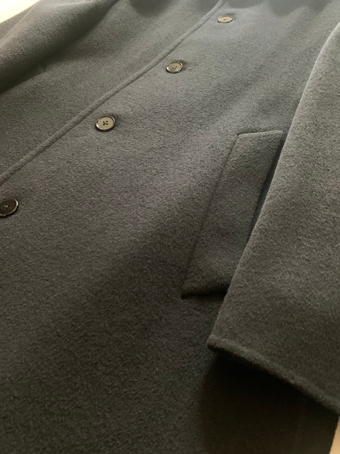 tngt 캐시미어 로브 발마칸 코트 블랙 핸드메이드 상품이미지7