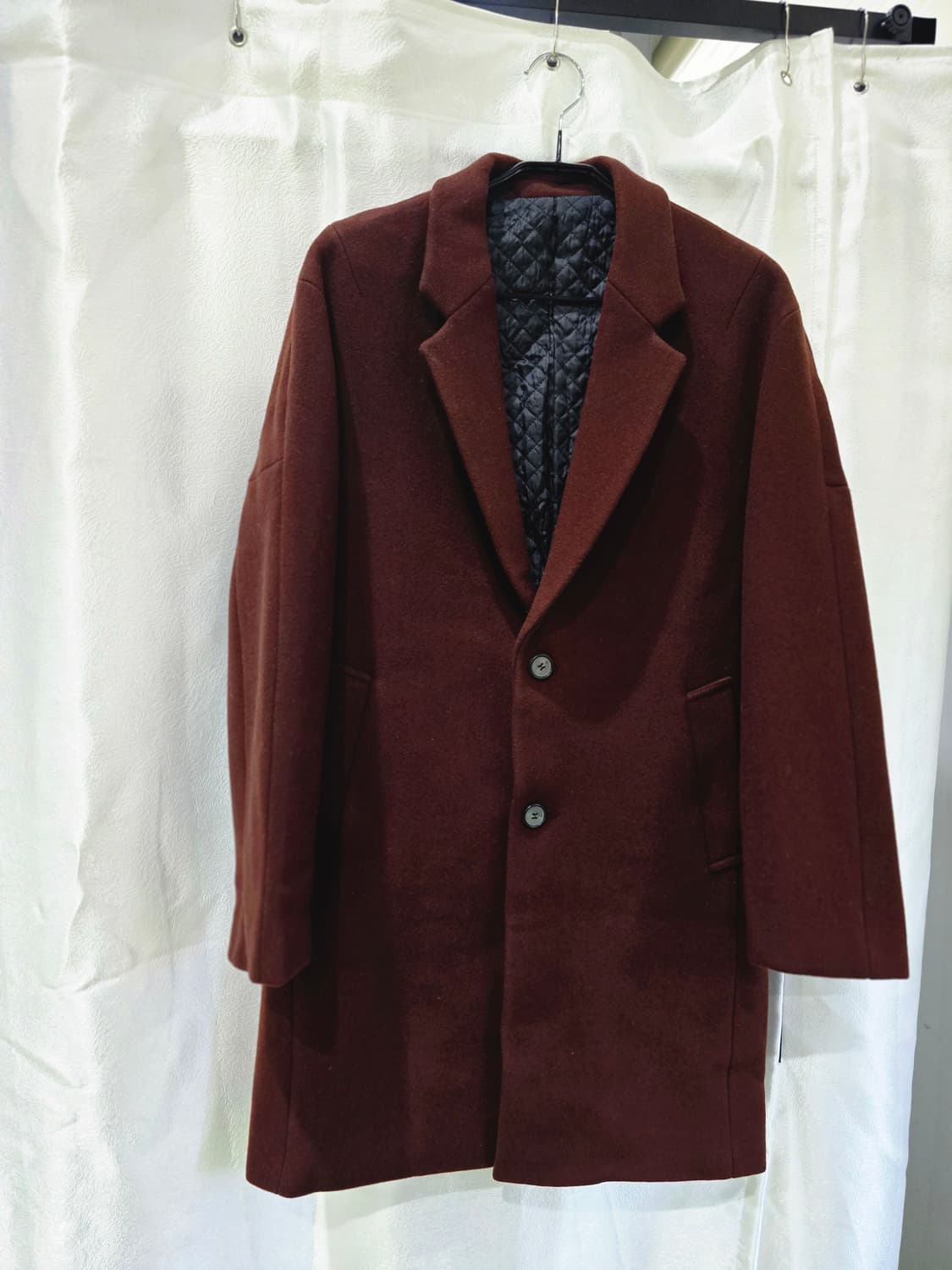 지오 송지오 울 90% 고급 퀼팅 코트 100 상품이미지1