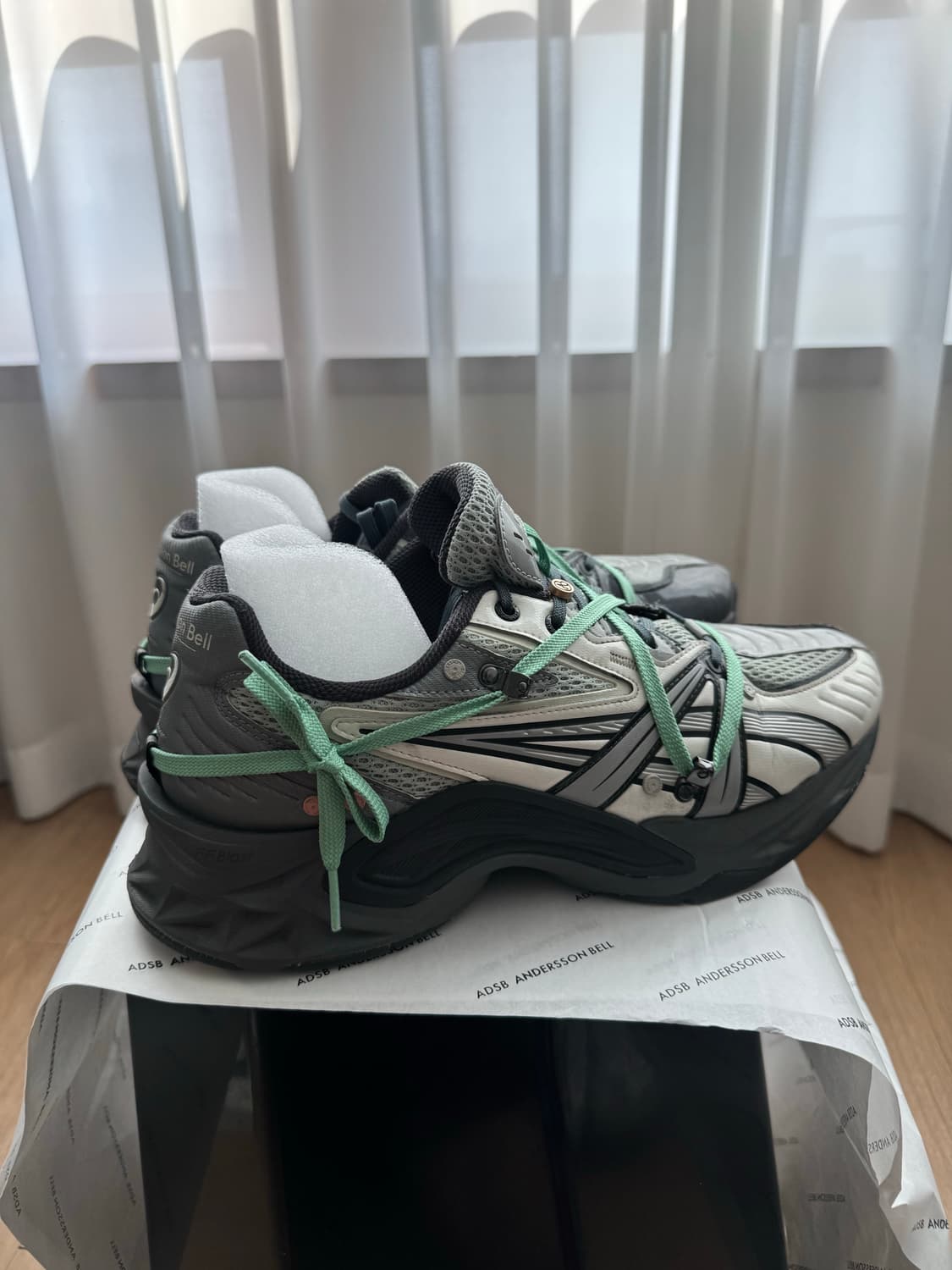 [280] 아식스 x 앤더슨벨 젤-소노마 15-50 그레이 그린 - 촬영 상품이미지1