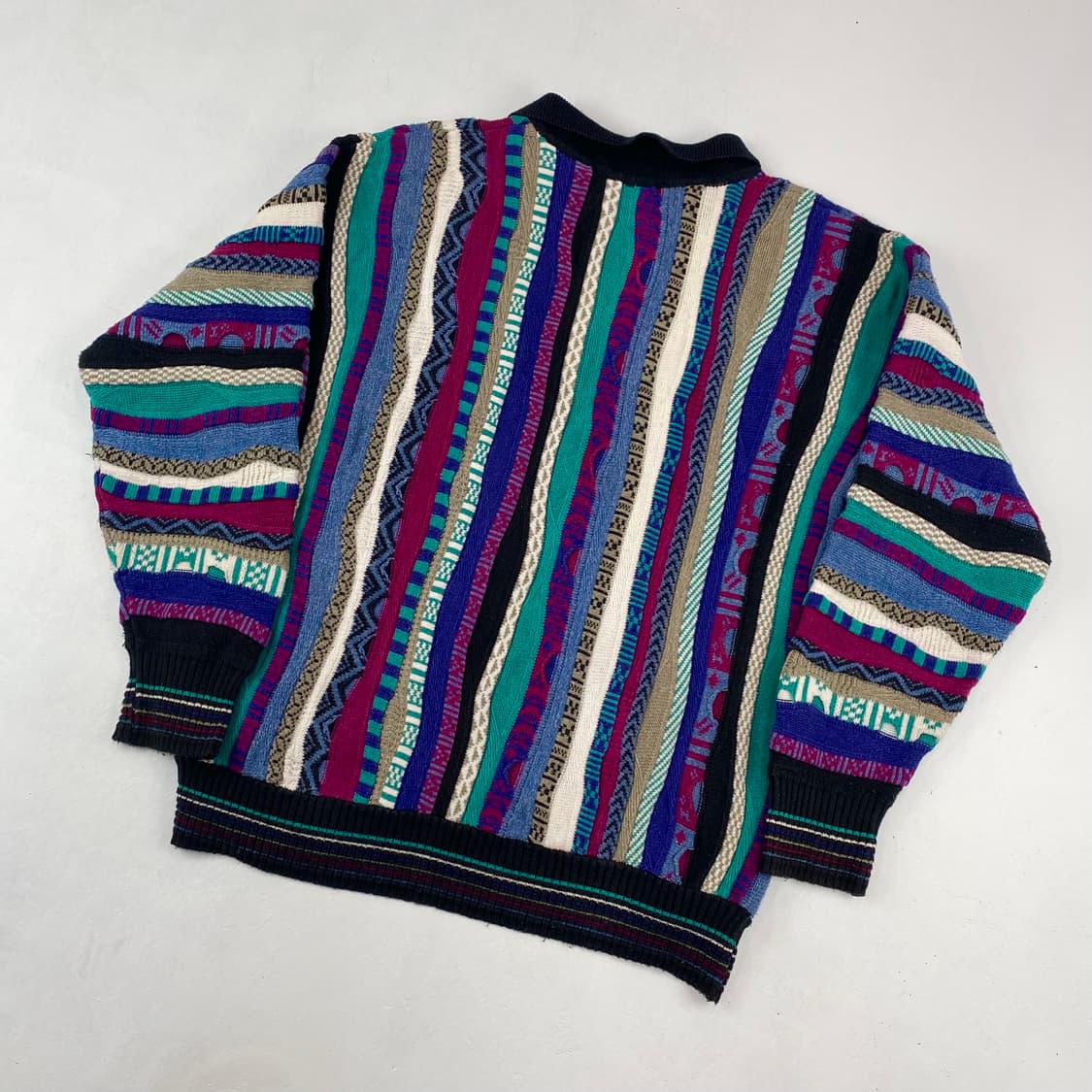 VTG 코튼 케이블 카라 니트 (100) 상품이미지3