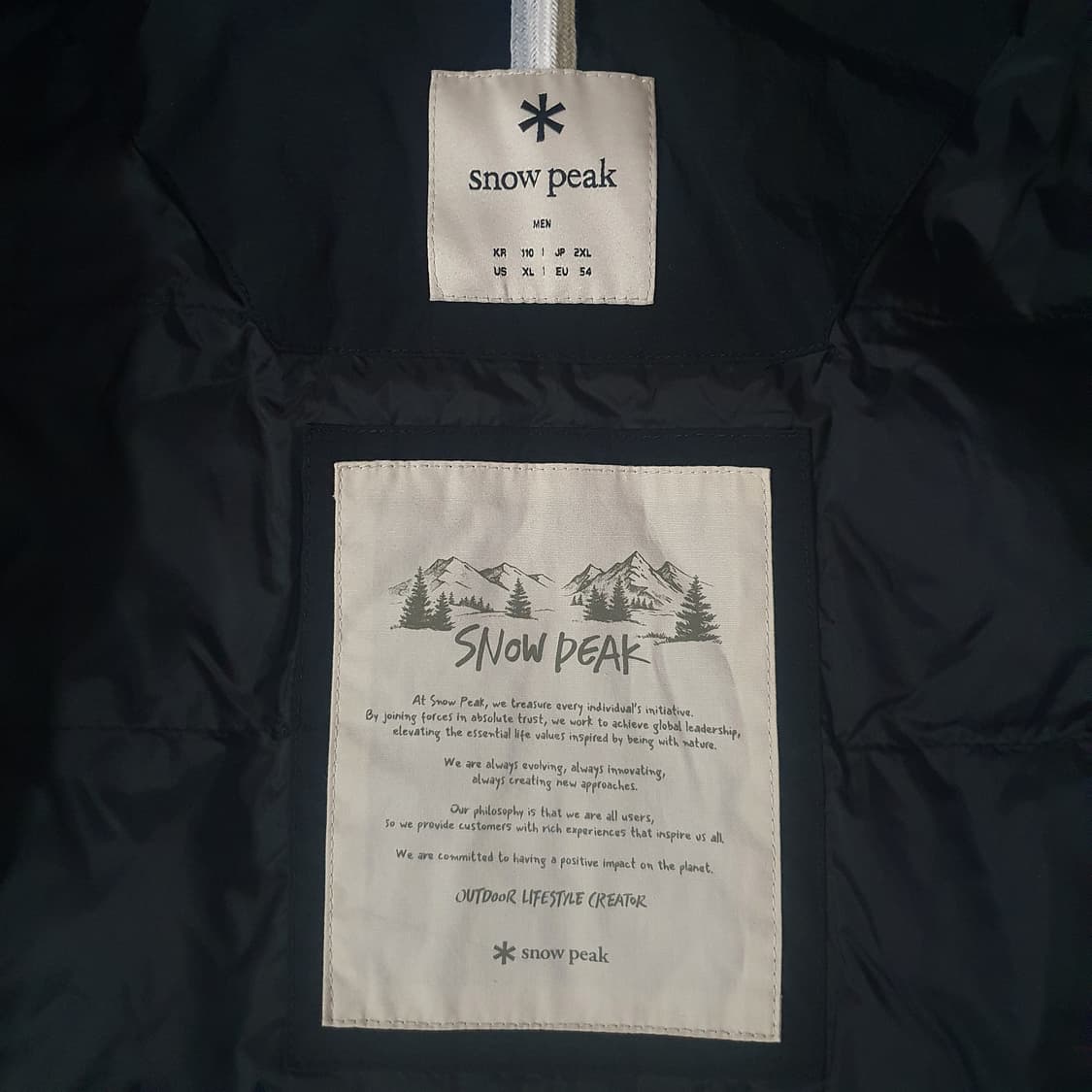 스노우피크 시티캠퍼 경량패딩 110 상품이미지7