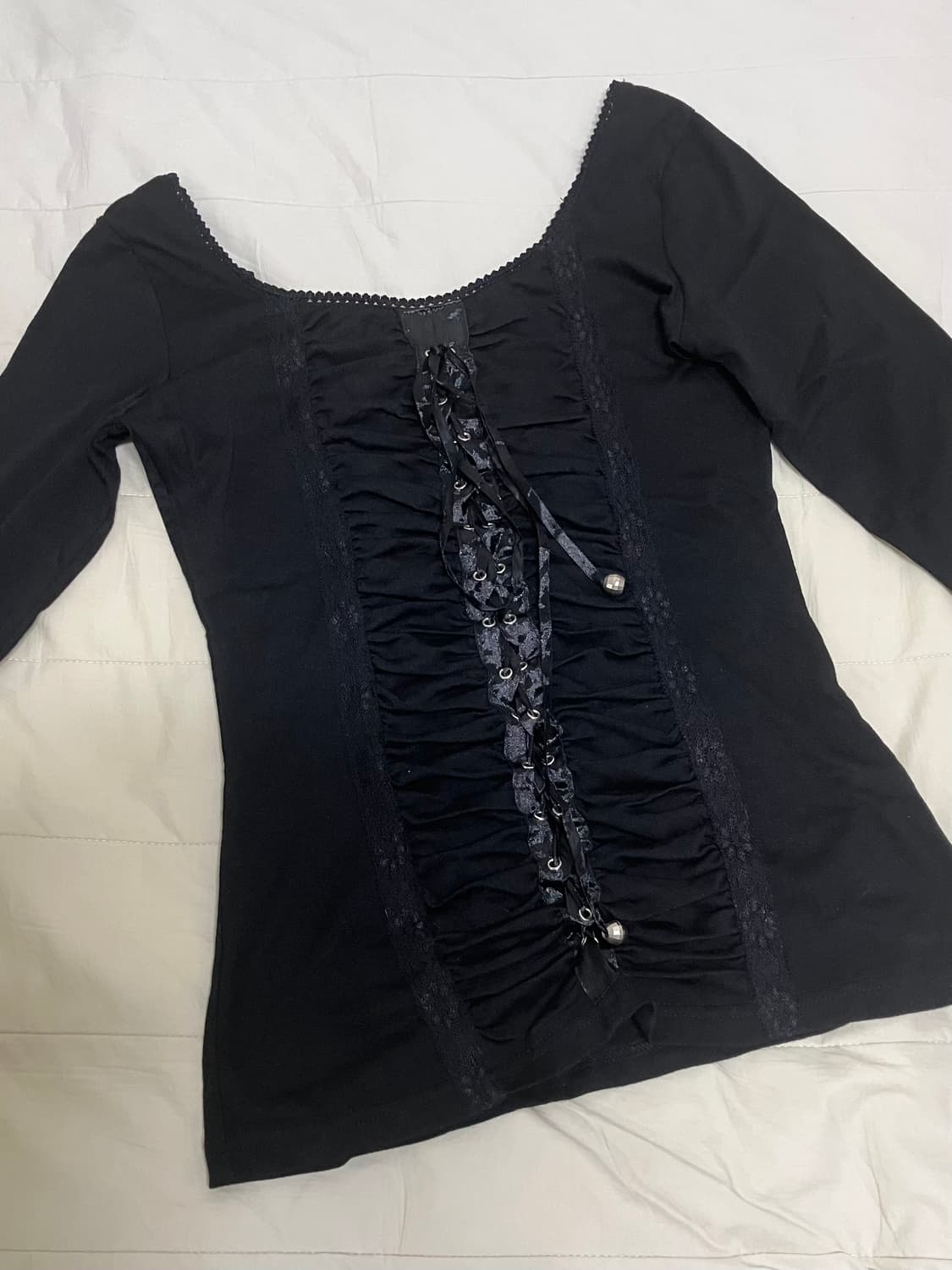 세실맥비 갸루 오픈숄더 셔링 탑 상품이미지1