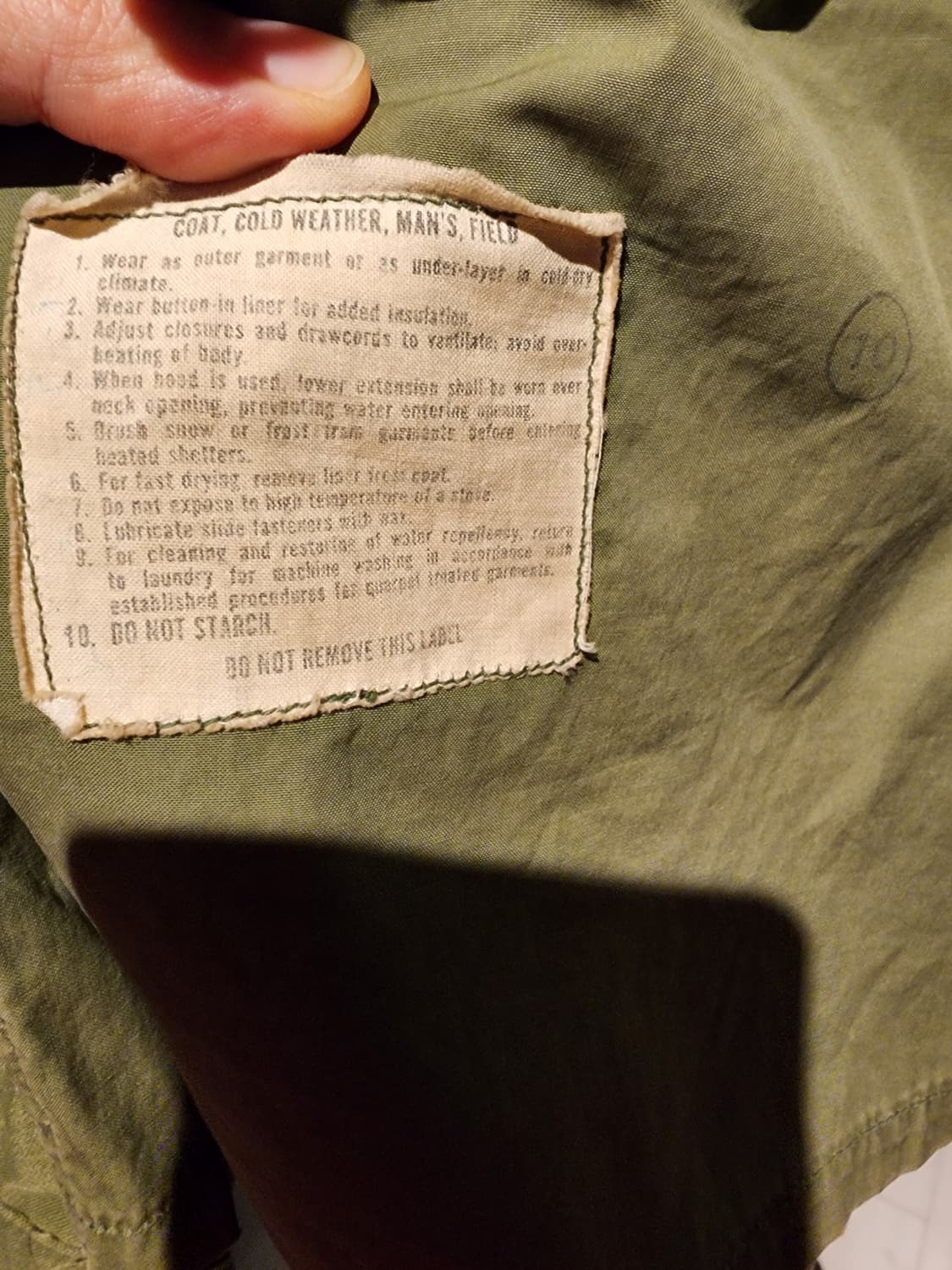 70's 알파인더스트리 m65 필드자켓 상품이미지7