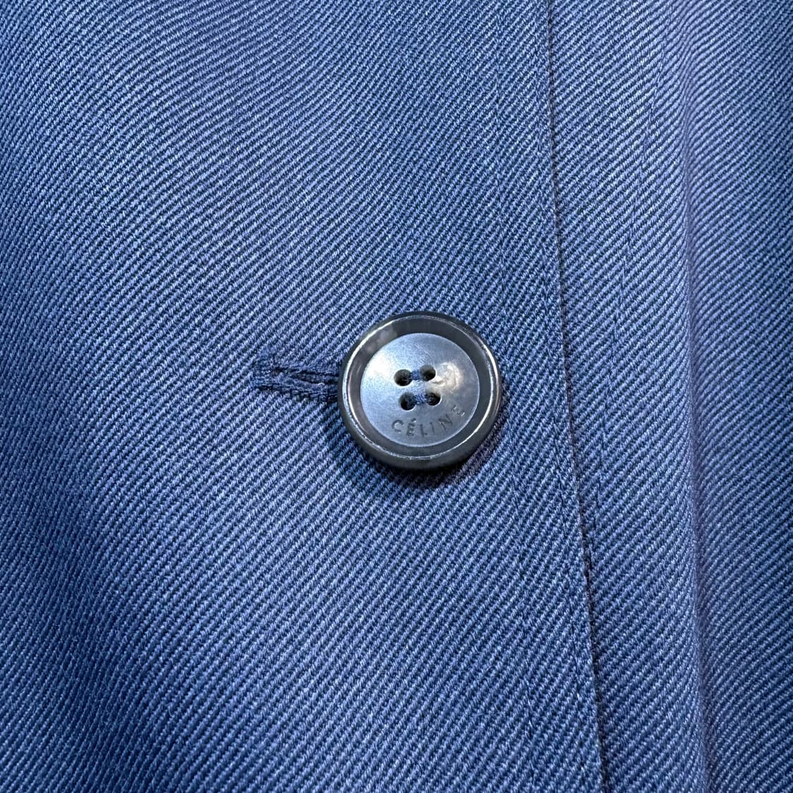 [36] CELINE 셀린느 블루 트렌치 코트 상품이미지3