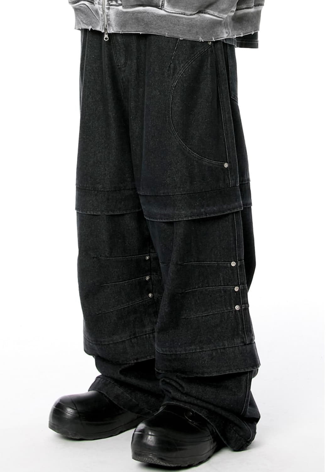 플레이버리즘 Double Layered Wide Denim Pant 상품이미지1