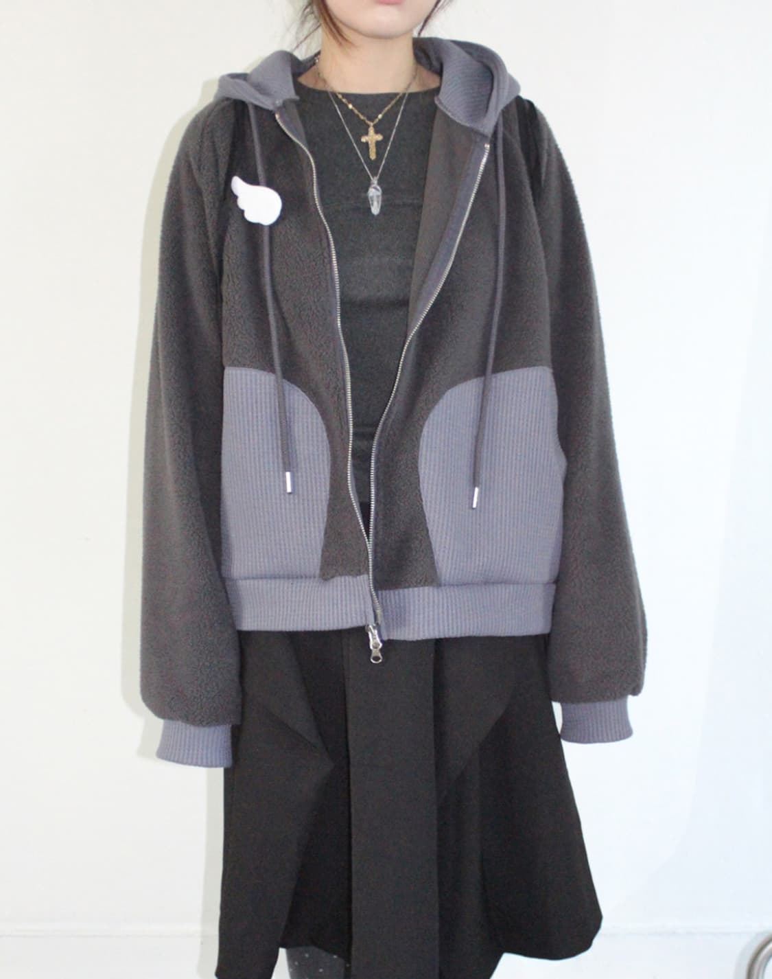 히피디피 |  차콜 후드집업 상품이미지1