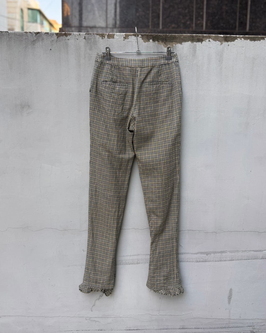 irene 체크 사이드 슬릿 트라우저 상품이미지5