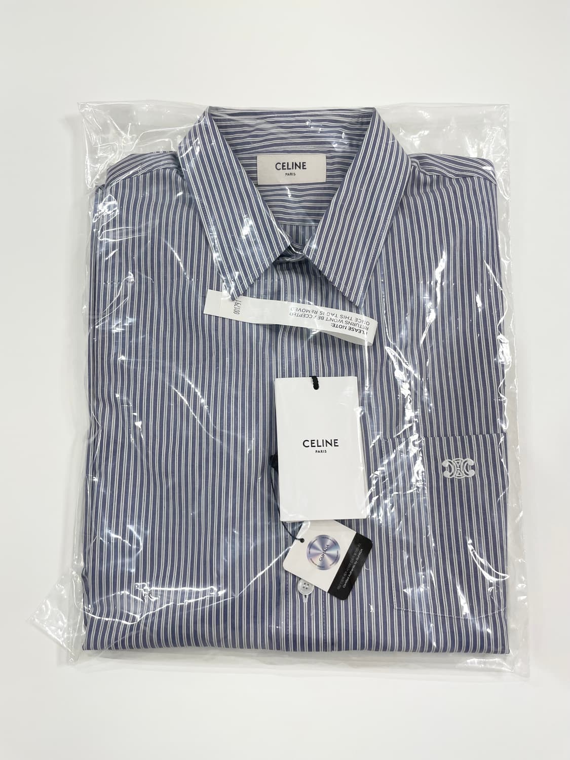 셀린느 스트라이프 셔츠 39사이즈 새상품 판매 상품이미지4