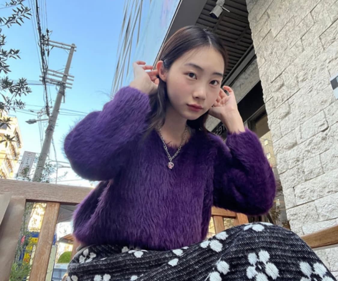 김아홉 꽃무늬 겉기모 검정/블랙 스커트 치마 상품이미지5