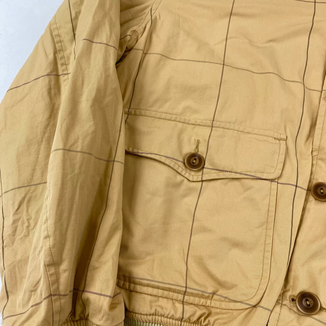 90s 폴로 베이포트 윈도우페인 체크 자켓 (100) 상품이미지4