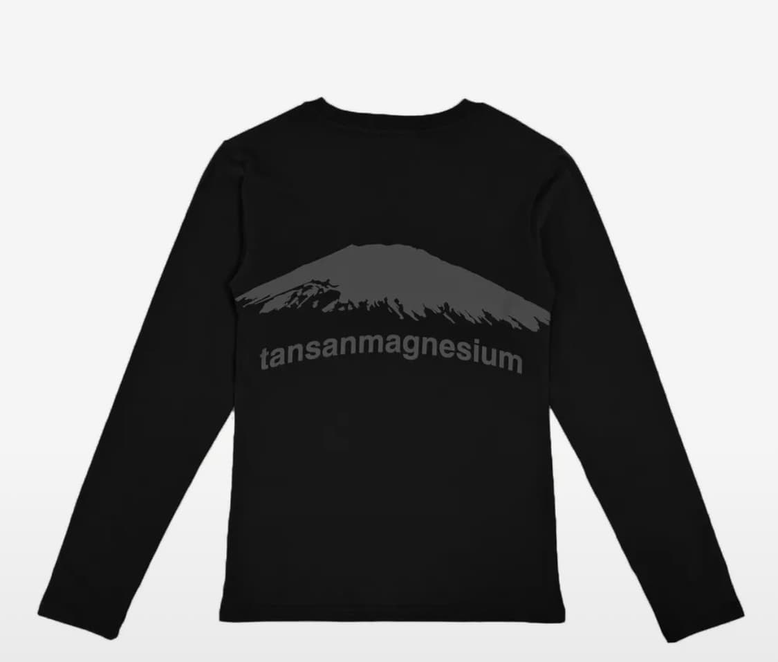 탄산마그네슘 마운틴 롱슬리브 블랙 상품이미지1