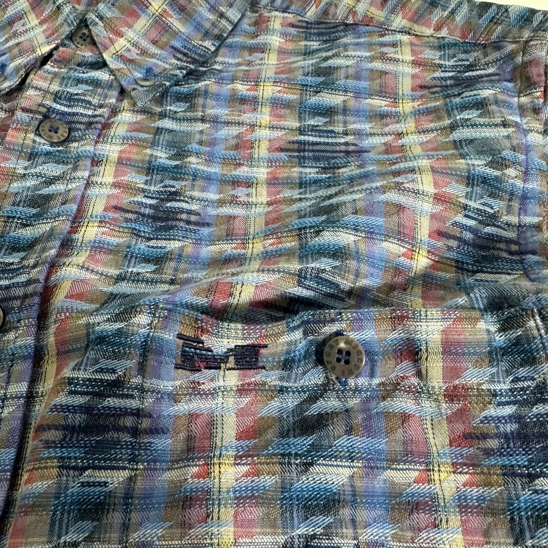 95-100 미쏘니 네이비 시그니처 패턴 셔츠 상품이미지3