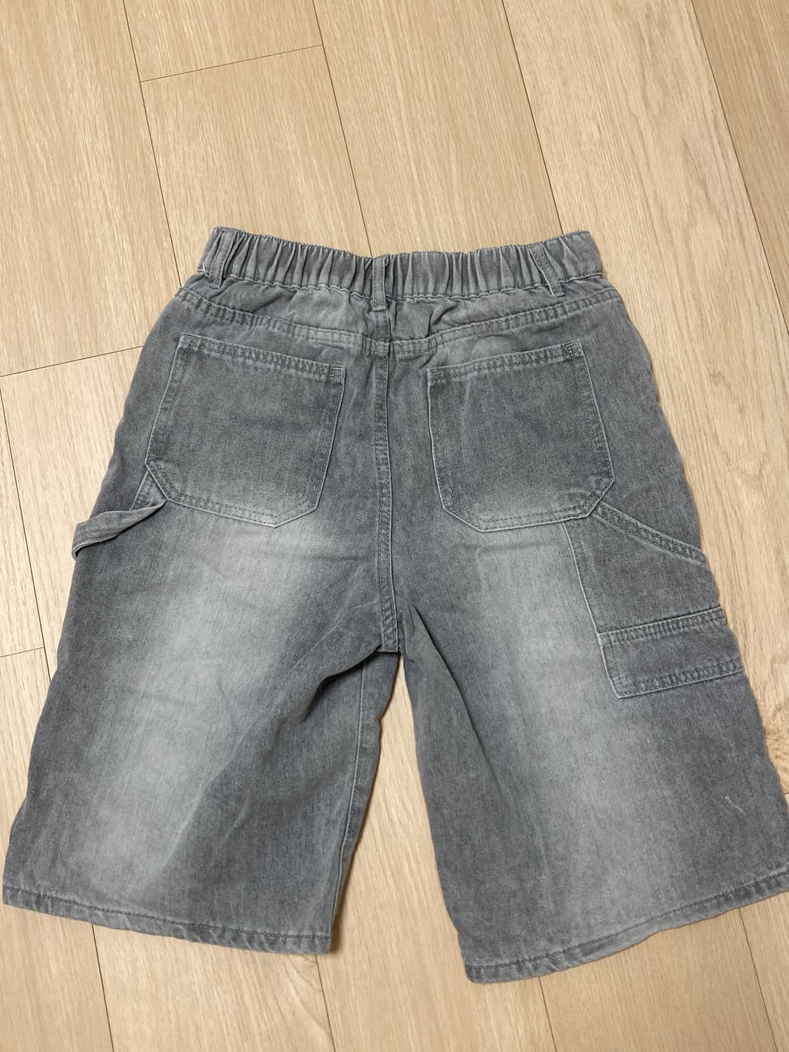 회색 데님 버뮤다 팬츠 상품이미지2