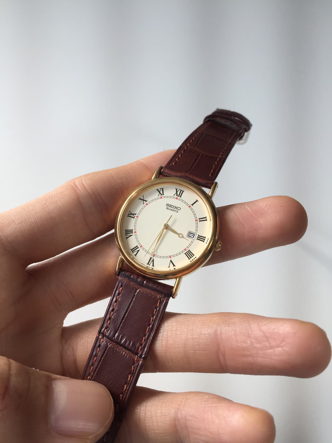 90s seiko roman index gold quartz 상품이미지6