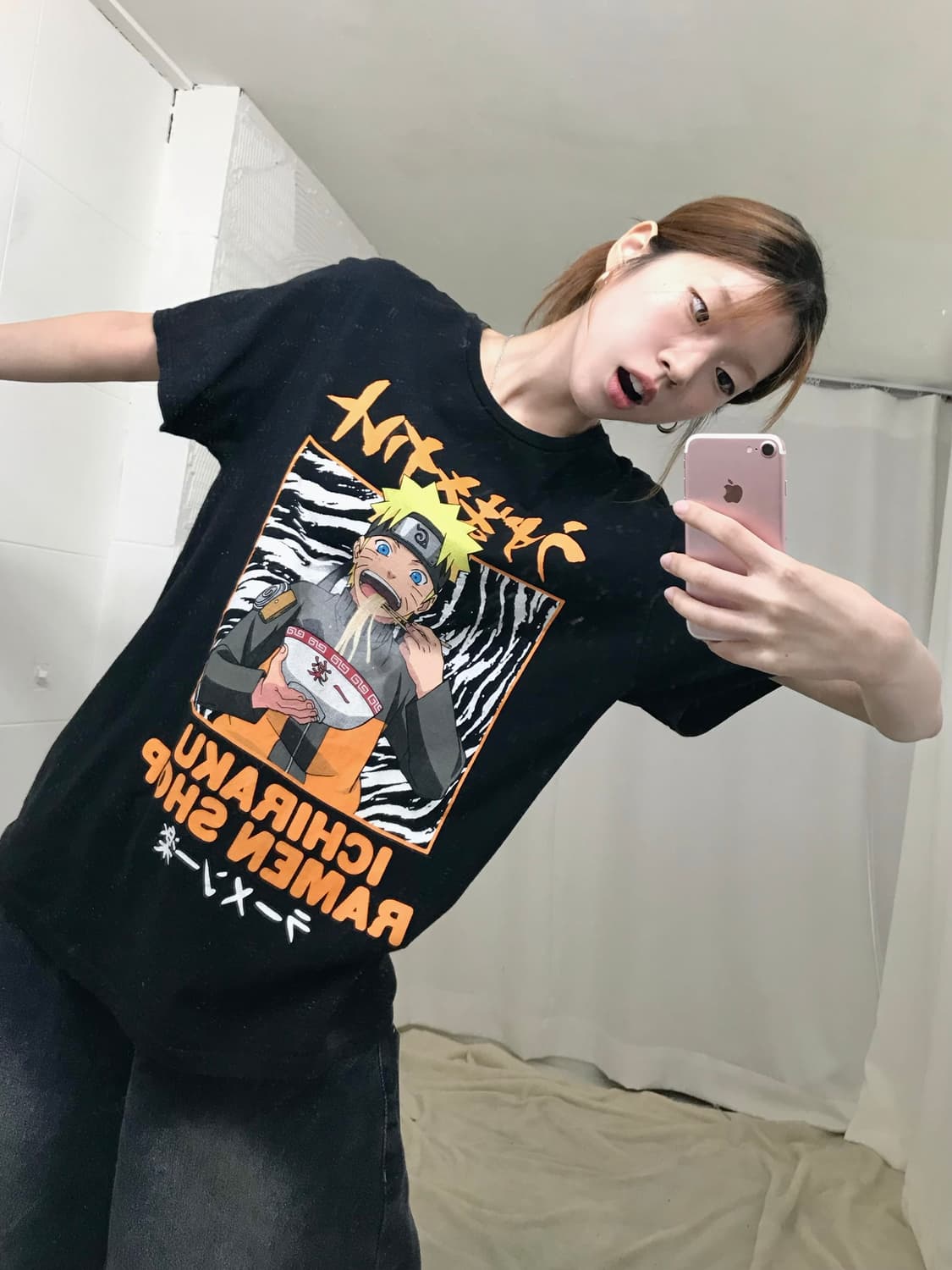 나루토 이치라쿠 라멘 프린팅 티셔츠 상품이미지2