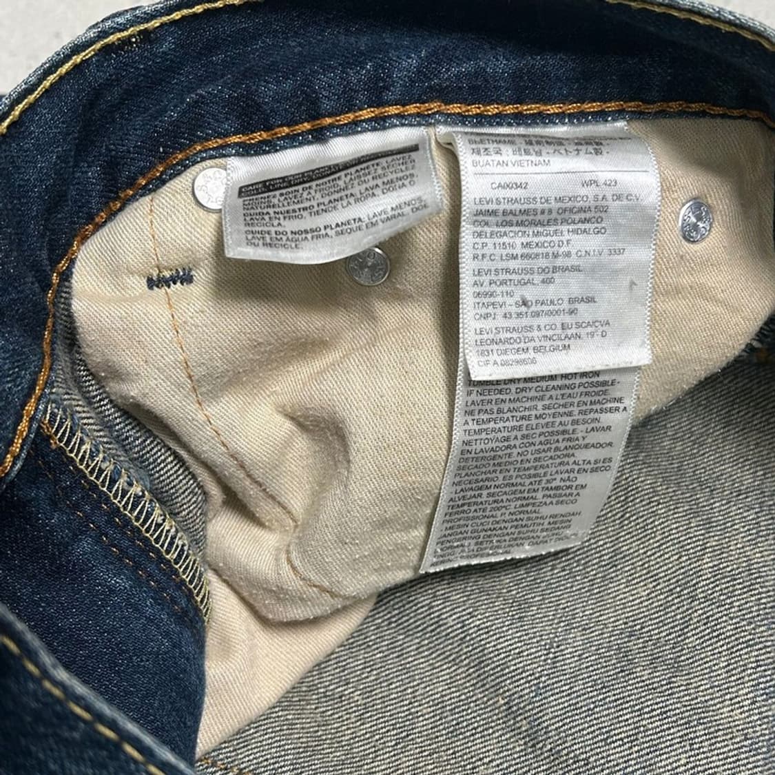 리바이스 504 스트레이트핏 데님팬츠 W32 L30 상품이미지3