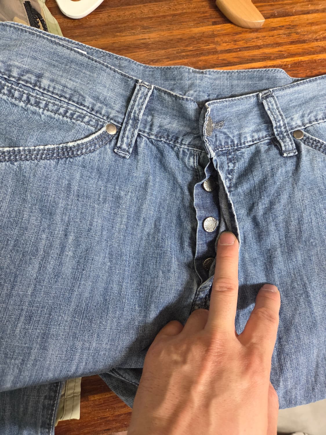 라코스테 샴브레이 팬츠 대략 28 29 상품이미지8