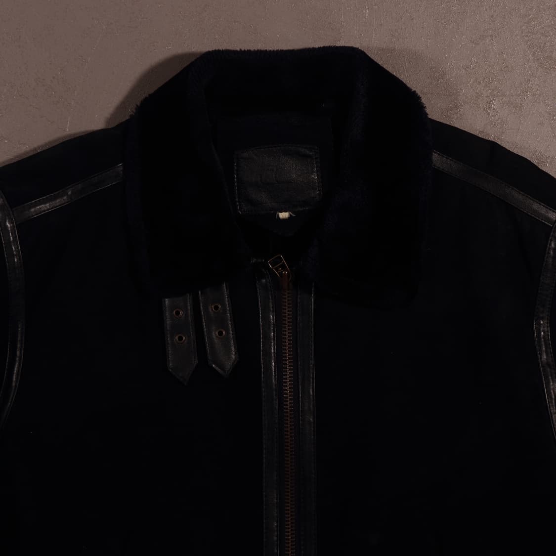 빈티지 블랙 무스탕 자켓 상품이미지2
