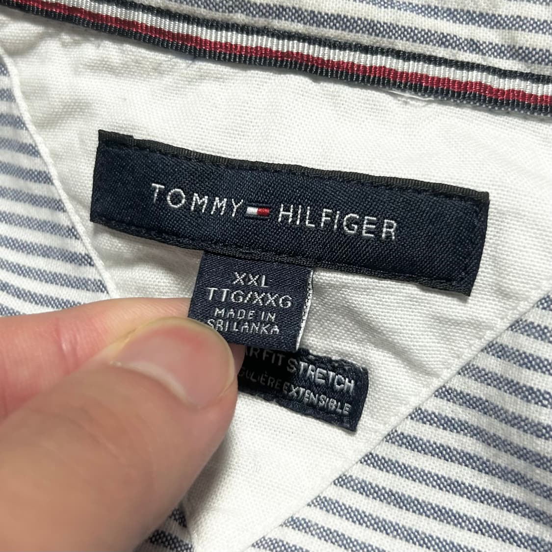 [XXL] Tommy 티미힐피거 옥스퍼드 스트라이프 셔츠 상품이미지5