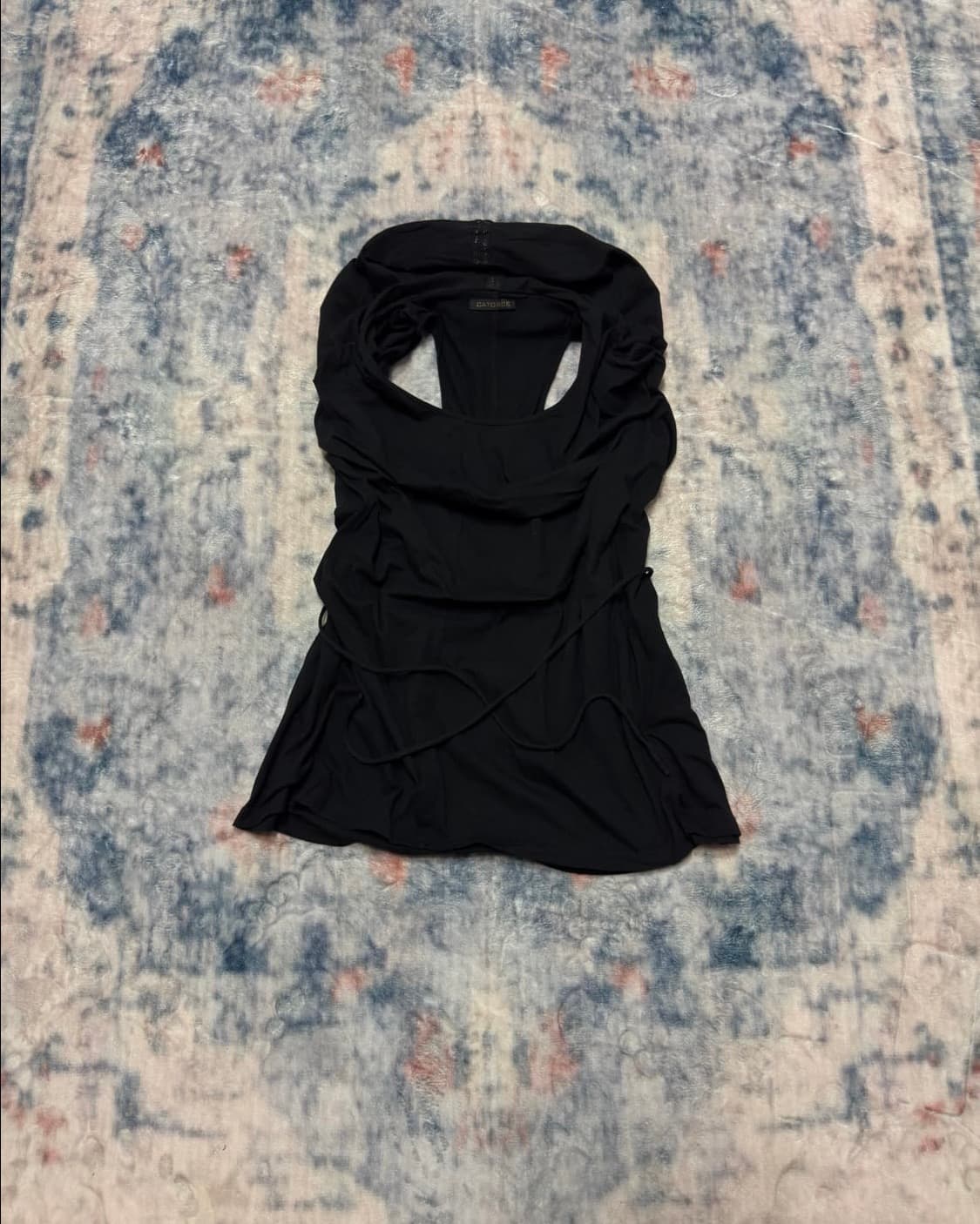 Avantgarde Drape string Sleeveless 상품이미지1
