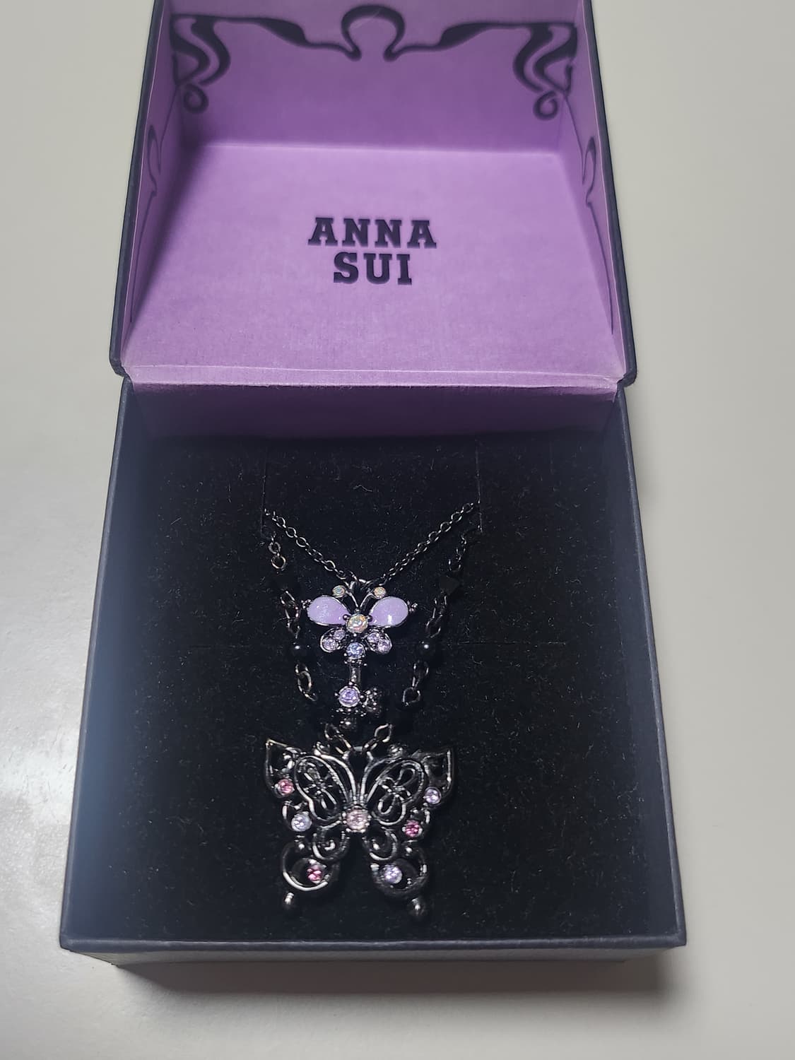 안나수이 나비 열쇠 목걸이 상품이미지1