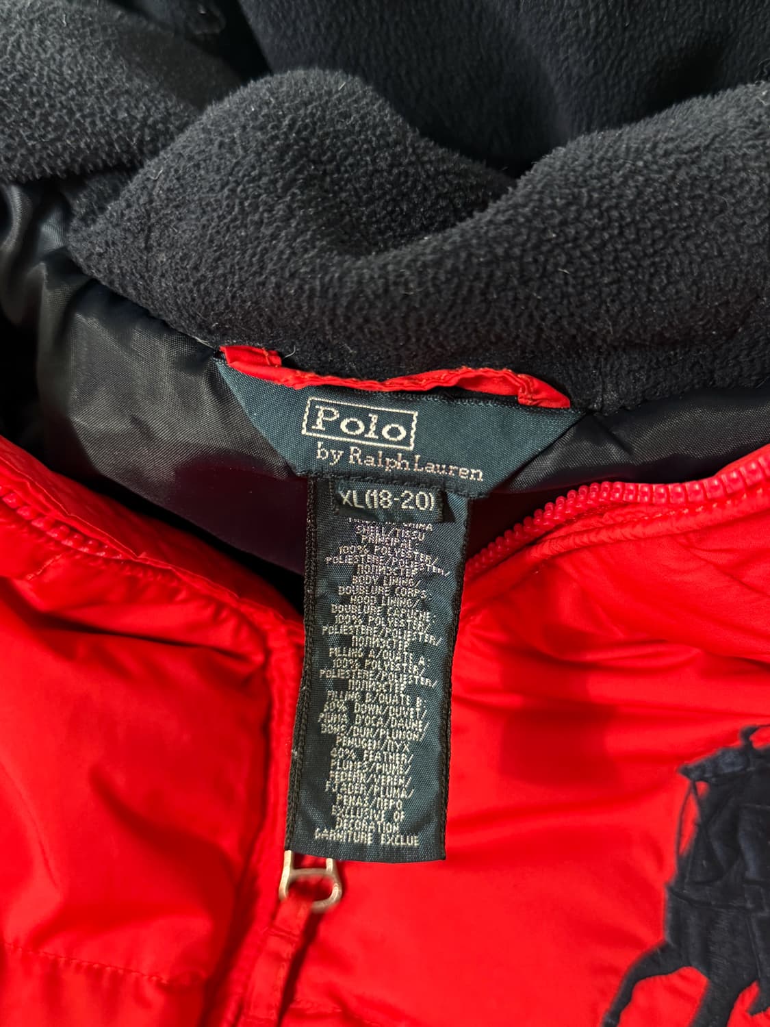 폴로 랄프로렌 루즈핏 빅포니 다운 푸퍼 후드 패딩 상품이미지3