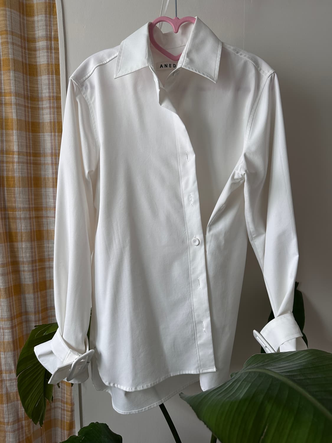 W컨셉 언에디트 여성 화이트 셔츠 프리사이즈 상품이미지5