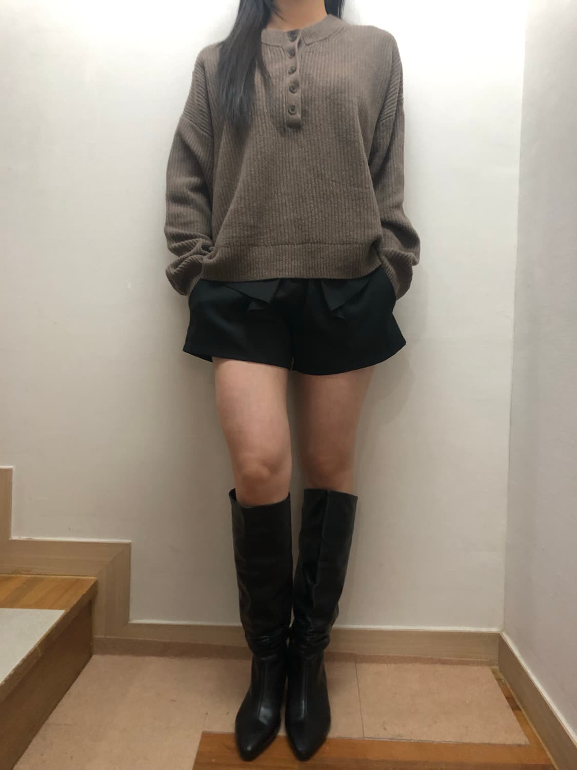 빈티지 블랙 리본 쇼츠 상품이미지6