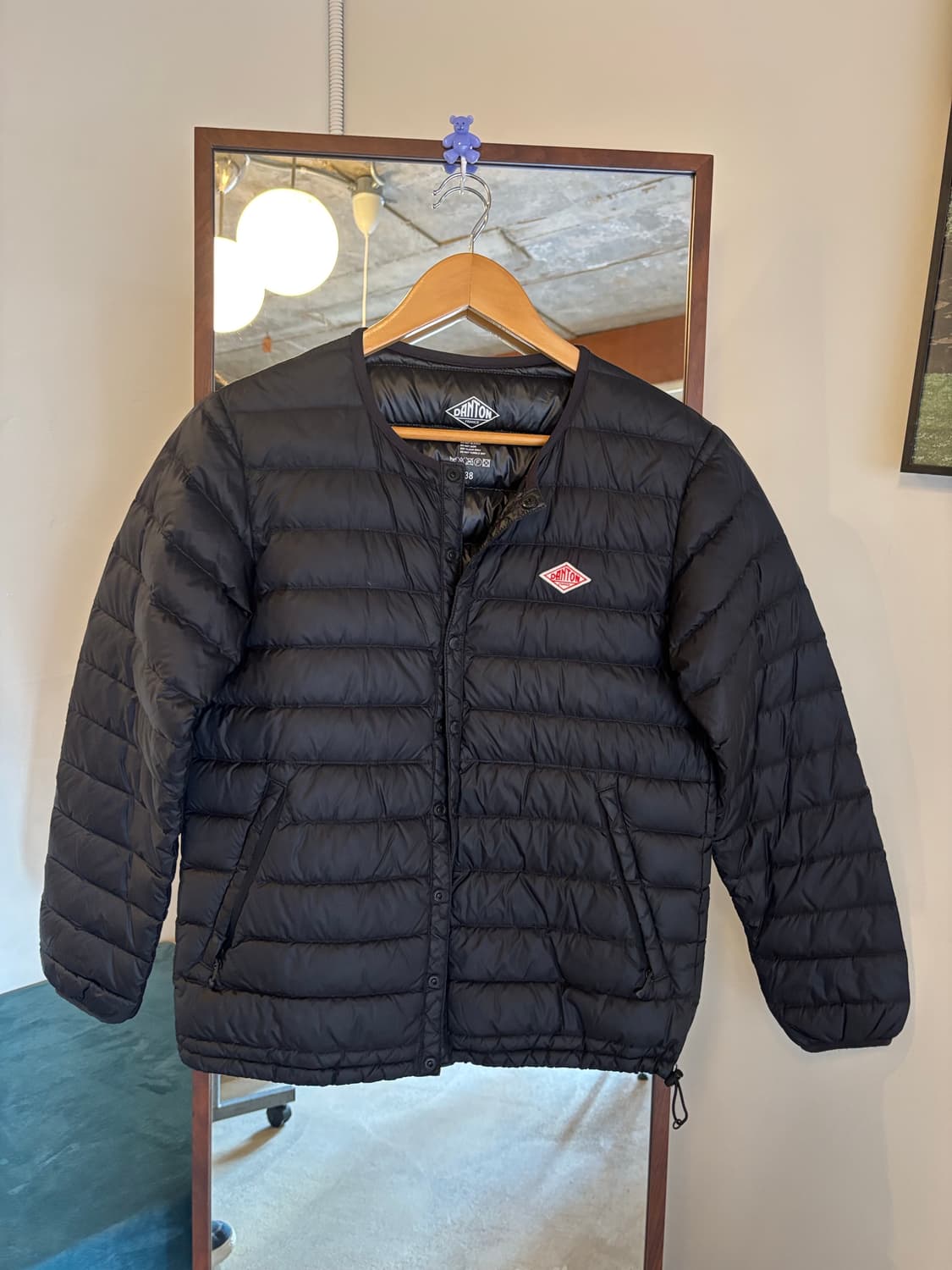 DANTON 블랙 경량 다운 패딩 자켓(38) 상품이미지2