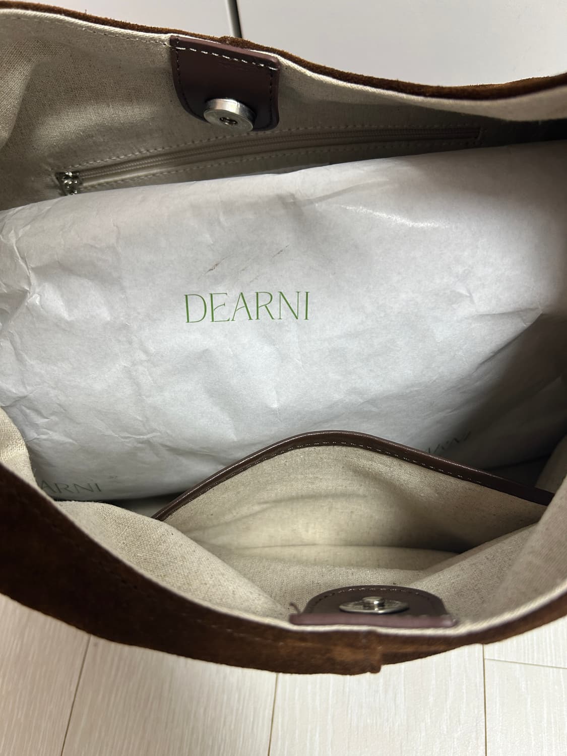 레이지샵 lazyshop 스웨이드백 가방 상품이미지5