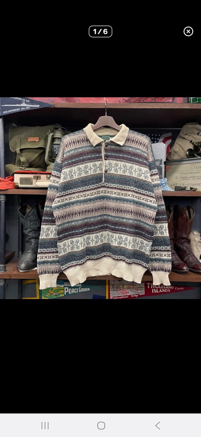 90s McNEAL 페어아일 니트 상품이미지1