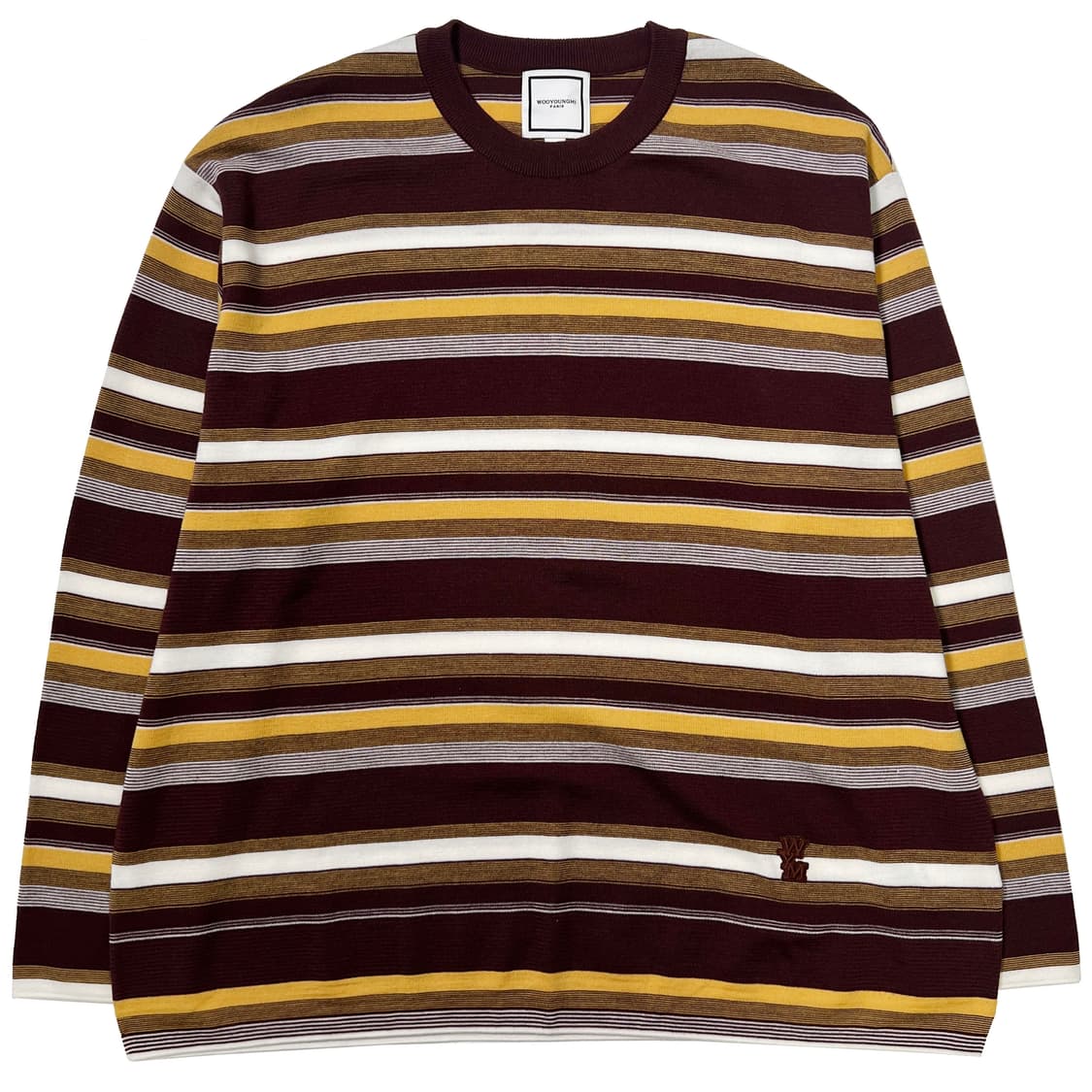 우영미 스트라이프 스웨터 브라운 - 25SS (50) 상품이미지1