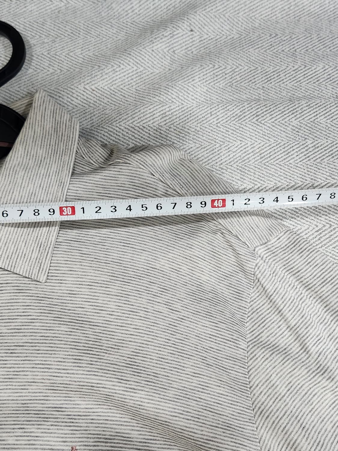 [95] 빈폴 골프 스트라이프 긴팔 카라티 그레이 남성 M 95사이즈 상품이미지8