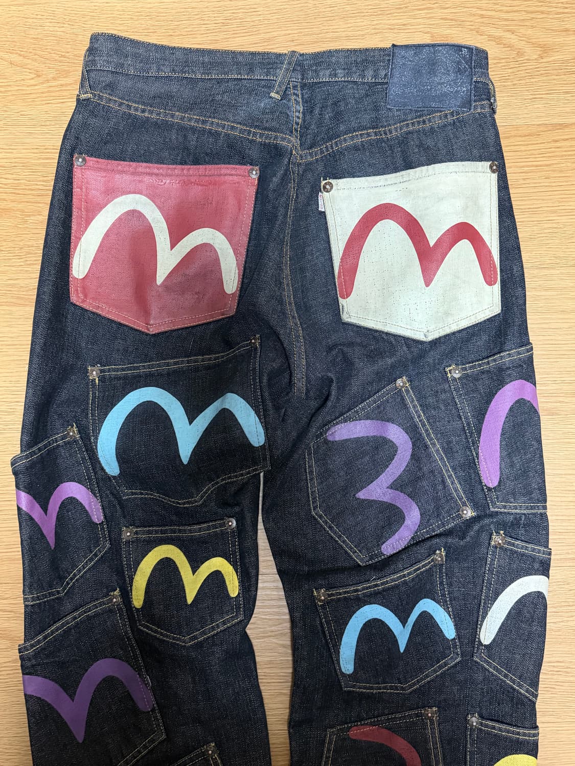 에비수 멀티포켓 데님 팬츠 32size 상품이미지2