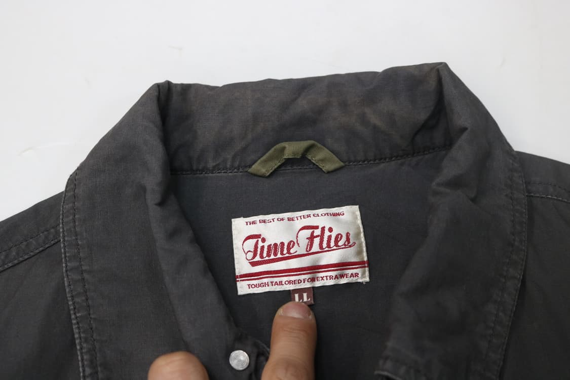 Time Flies 타임플라이즈 빈티지 코튼 린넨 워크 자켓 (LL) 상품이미지4
