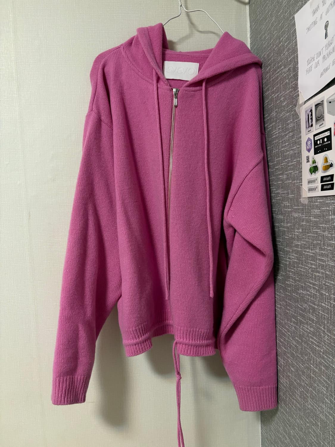 (os) 에스이오 seo 핑크 후드집업  상품이미지1