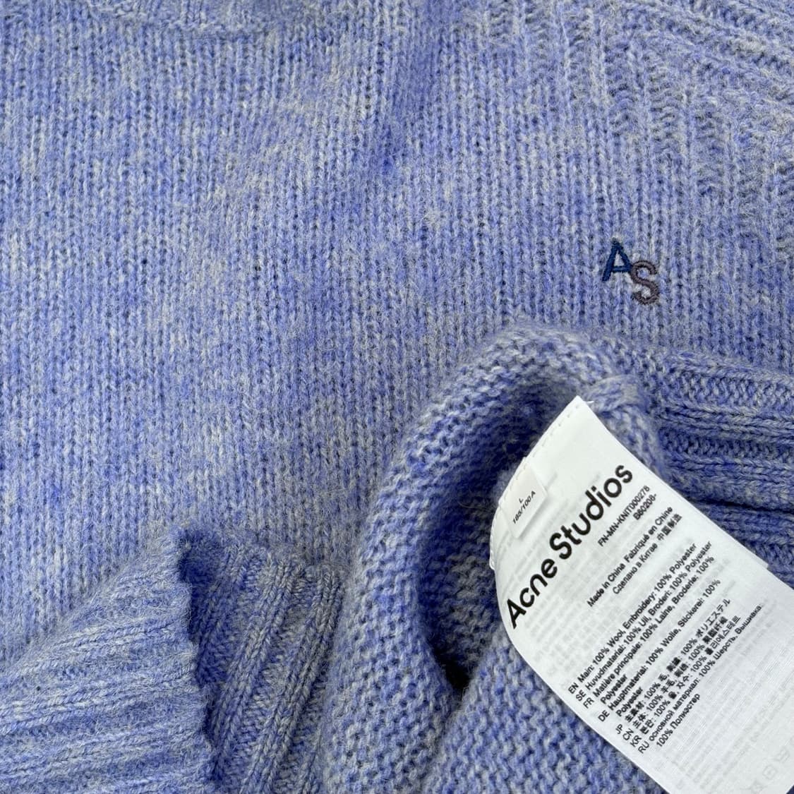 ACNE STUDIOS BLUE WOOL SWEATER 상품이미지3